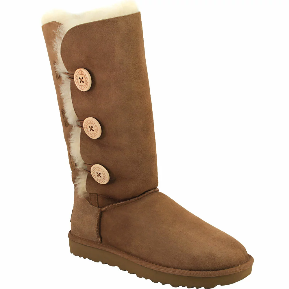 UGG Boots UGG Bailey Button Trip2 Winter Boots - Womens Chestnut - Image 2