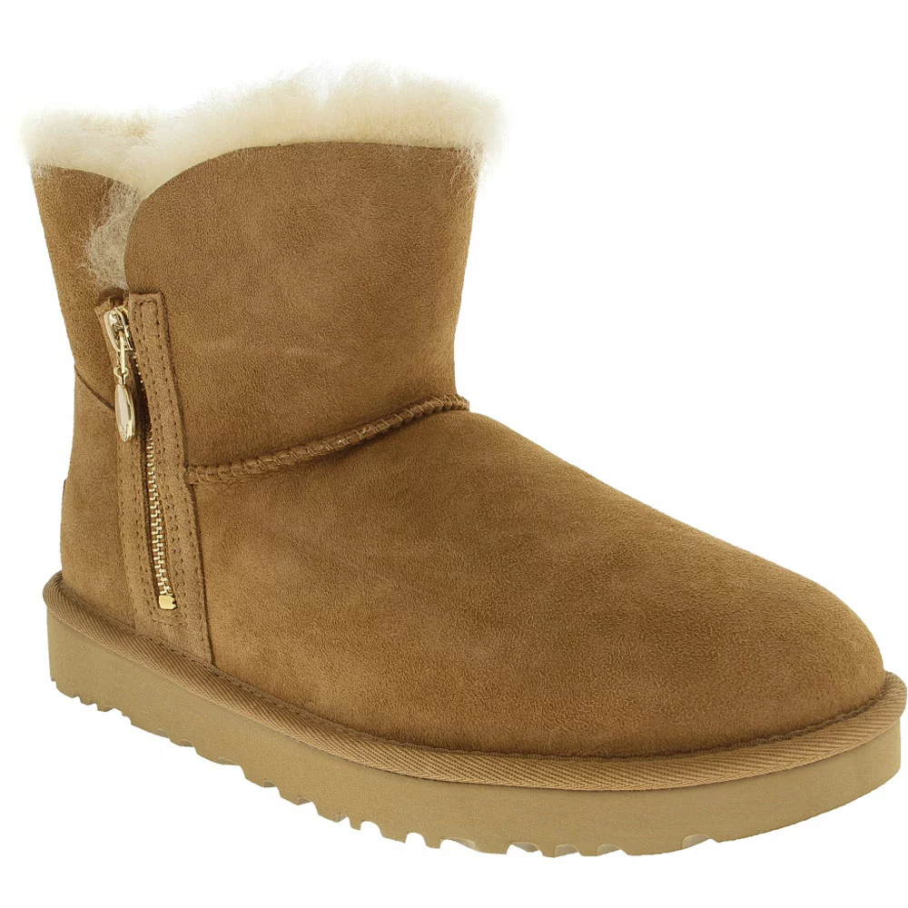 UGG Boots UGG Bailey Zip Mini Winter Boots - Womens Chestnut - Image 2