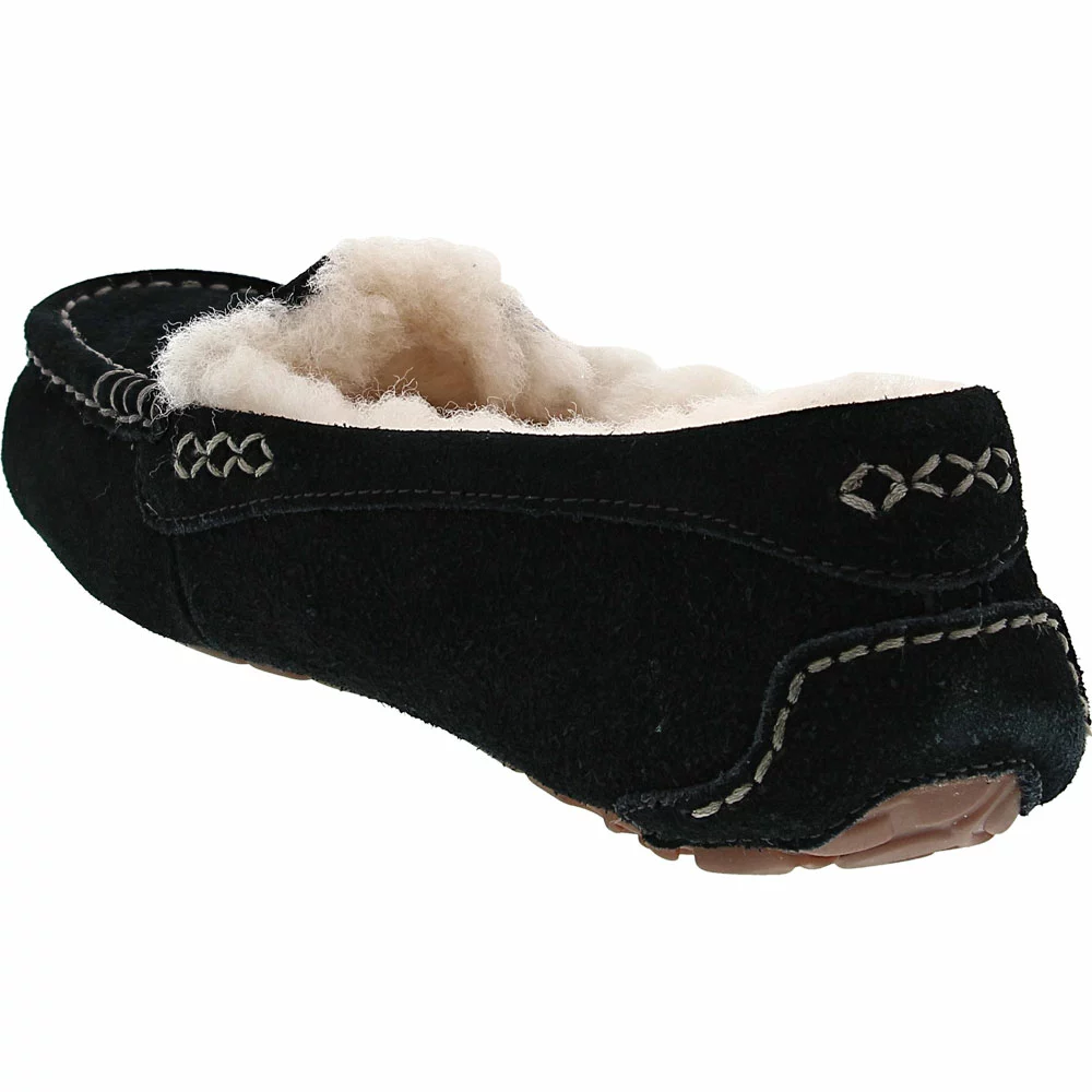 UGG Boots UGG Australia Ansley Sheepskin Moccasin Slippers - Womens Black Black - Image 3