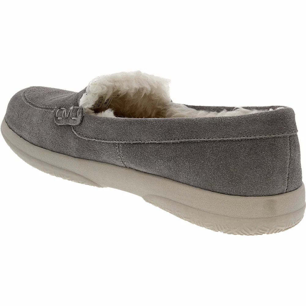 Vionic Cedar Lynez Suede Slippers - Womens Grey - Image 3