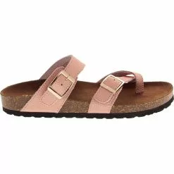 White Mountain Gracie Sandals - Womens Rose Gold Leather