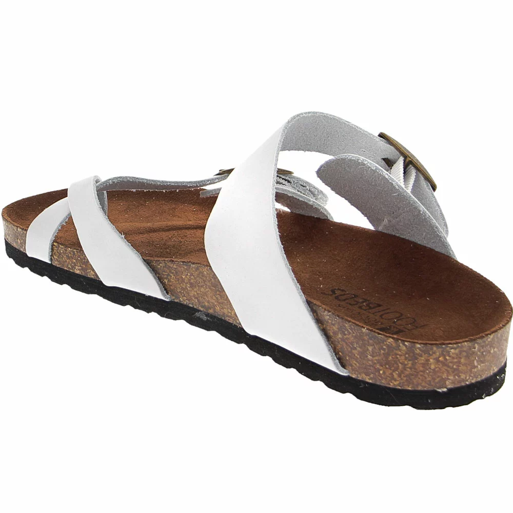 White Mountain Gracie Sandals - Womens White Leather - Image 3
