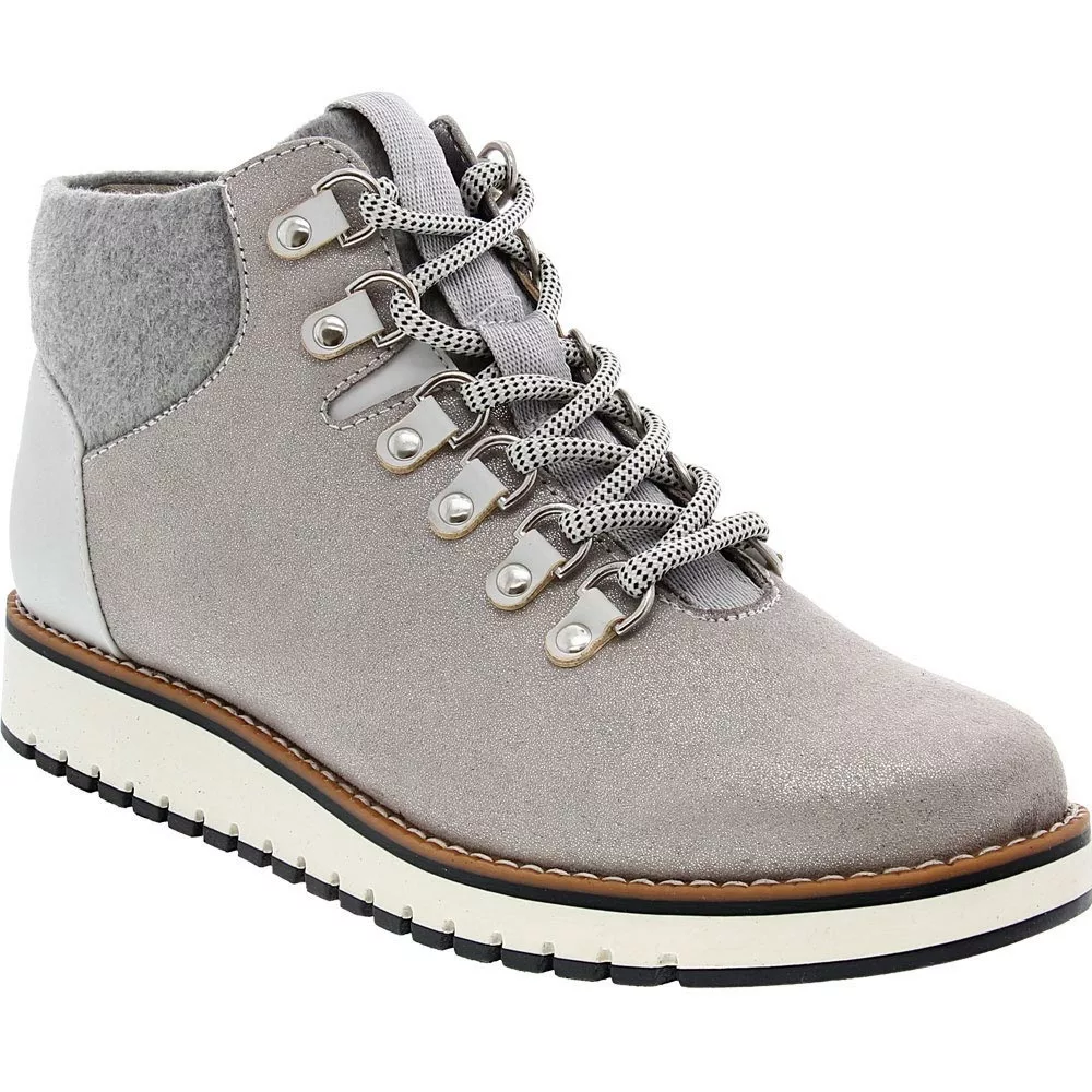 White Mountain Clifton Casual Boots - Womens Silver Textile - Image 2