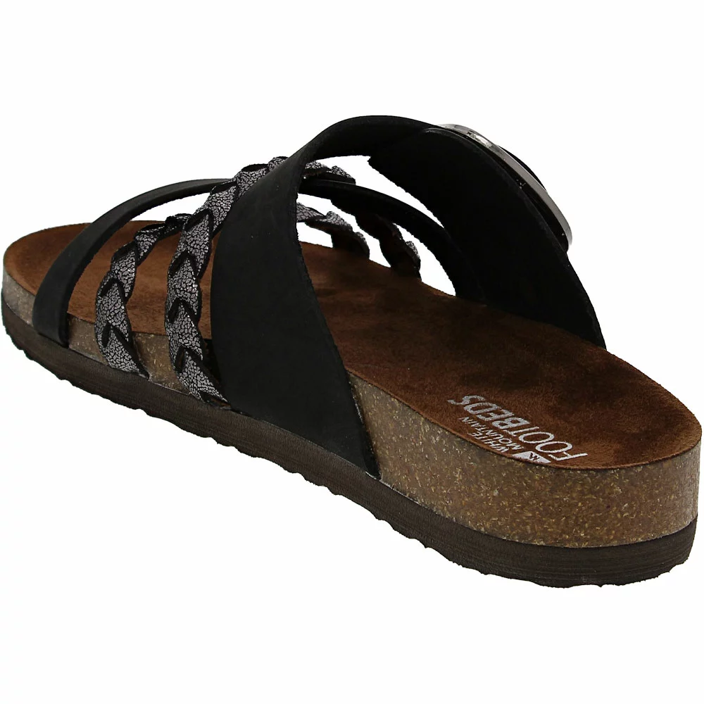 White Mountain Healing Sandals - Womens Black Pewter Multi - Image 3