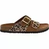 White Mountain Hippy Sandals - Womens Leopard New Chestnut