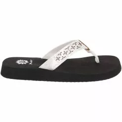 Yellow Box Benji Flip Flops - Womens White