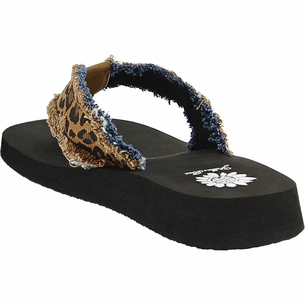 Yellow Box Fayth Flip Flop Womens Sandals Tan Leopard - Image 3
